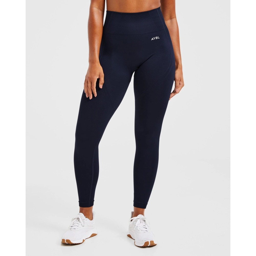 AYBL Balance V2 Seamless Leggings Black High Waisted Gym Yoga Pants Womens Sz M